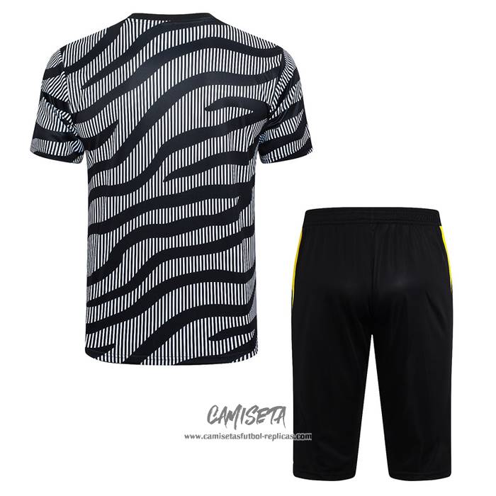 Chandal del Juventus 2023 Manga Corta Negro - Pantalon Corto